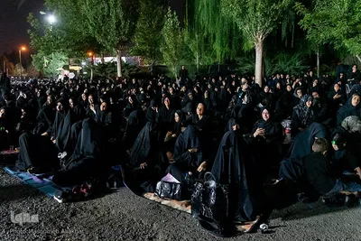 حسینیه ایران؛ عزاداری شب تاسوعا بانوان در هیئت لوا حیدر کرار