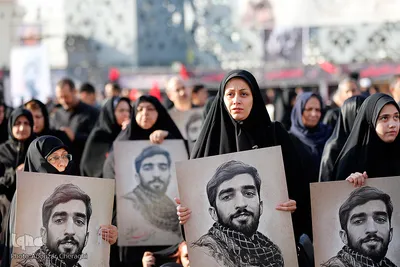 مراسم تشییع پیکر مطهر شهید محسن حججی در تهران