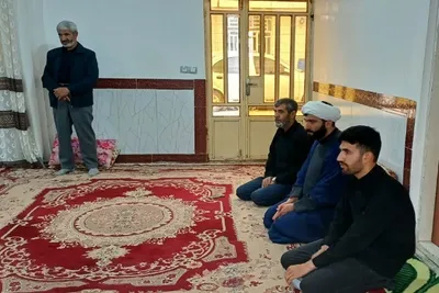 دیدار با خانواده شهیدان بازگیر در خرم‌آباد