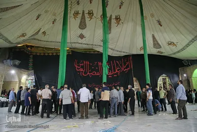 برپایی خیمه عزا در امامزاده موسی مبرقع(ع)
