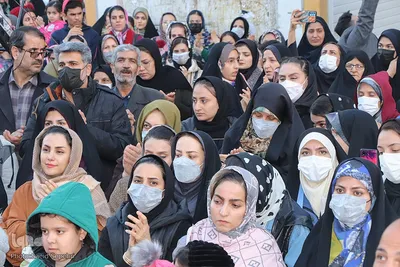تجمع بزرگ منتظران ظهور هم‌زمان با شب نیمه‌شعبان در ملایر