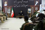 دیدار جمعی از فرماندهان نظامی خراسان جنوبی با حجت‌الاسلام علیرضا عبادی