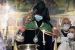 مراسم "تقدس آب" در کلیسای وانک اصفهان
