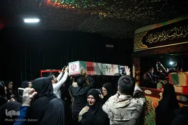 وداع با پیکر شهید مدافع حرم «بهرام مهرداد» در معراج شهدای تهران
