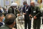 آیین تجلیل از جانبازان شیمیایی در حرم رضوی
