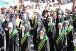 خروش دانش‌آموزان و مردم ملایر علیه سیاست‌های آمریکا و رژیم صهیونیستی در 13 آبان