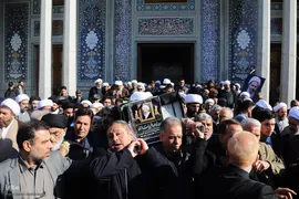 تشییع آیت الله شیخ عبدالنبی نمازی در قم