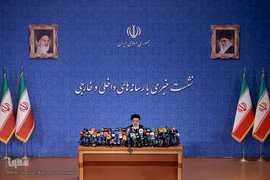 نخستین نشست خبری حجت‌الاسلام والمسلمین سیدابراهیم رئیسی، رئیس‌جمهور منتخب مردم ایران