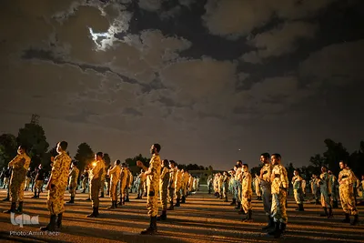 عزاداری شب عاشورا در تیپ 55 هوابرد ارتش‎