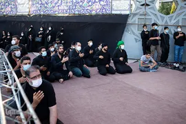 خیمه سوزان غروب عاشورا در میدان امام حسین(ع)