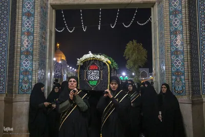تشیع نمادین حضرت زهرا (س) در شاهچراغ(ع)