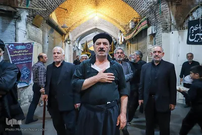 عزاداری سوم شهادت امام حسین(ع) در بازار تبریز‎