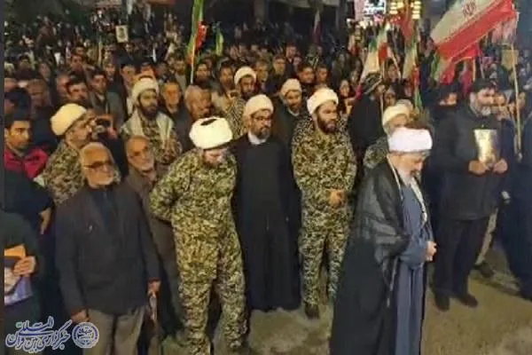 بیست و پنجمین شب تجمع مردم ولایتمدار و انقلابی شهرستان بابلسر‌