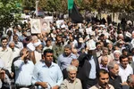 راهپیمایی نمازگزاران زنجانی علیه جنایات آل سعود