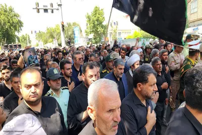 مراسم وداع با شهید امیرحسین باقرلو‎ در خوی