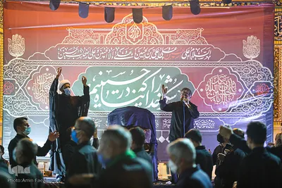عزاداری شب عاشورای حسینی در حرم مطهر شاهچراغ(ع)