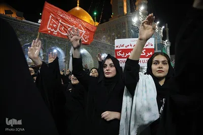 اعلام انزجار و فریاد انتقام مردم قم علیه تجاوز آمریکا به خاک ایران
