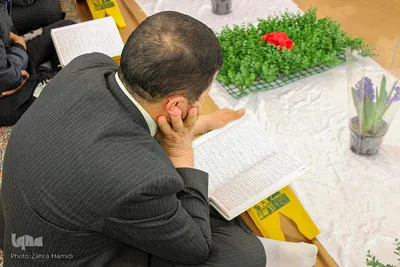 محفل جزء خوانی قرآن کریم در امامزادگان باقریه بیرجند