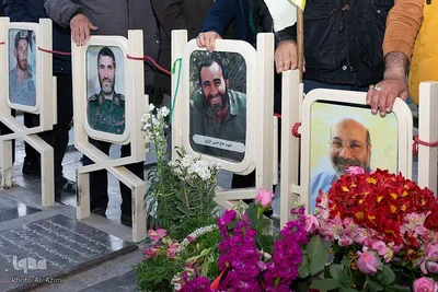 مراسم هفتمین روز شهادت سردار زاهدی در اصفهان