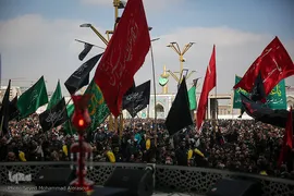 عزاداری شهادت امام رضا(ع) در حرم مطهر رضوی