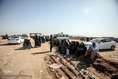 مرز چذابه و شلمچه در آستانه اربعین حسینی