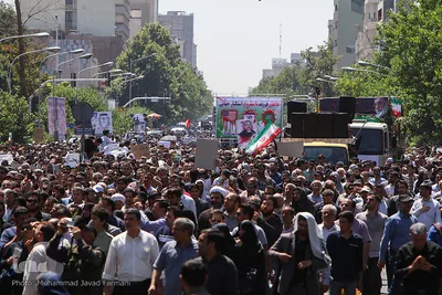 تشییع پیکر مطهر شهدای حادثه تروریستی تهران