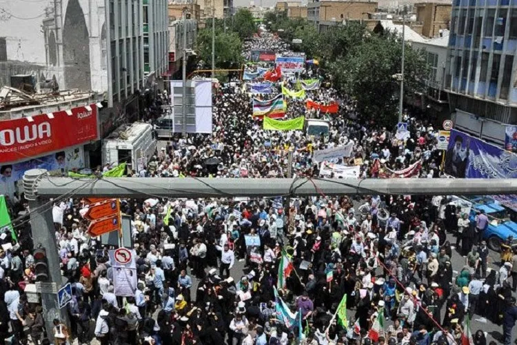 خروش یاری‌بخش مردم فارس در حمايت از فلسطین