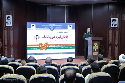 رونمایی از المان «تن و تانک» باغ موزه دفاع مقدس یزد