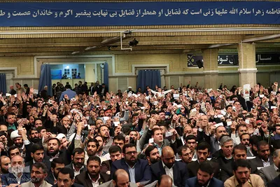 دیدار مداحان اهل‌بیت علیهم‌السلام با رهبر انقلاب
