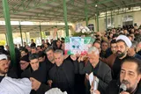عکس | مراسم تشییع شهیده دانش‌آموز نازنین زینب ملایی در گلزار شهدای میاندوآب