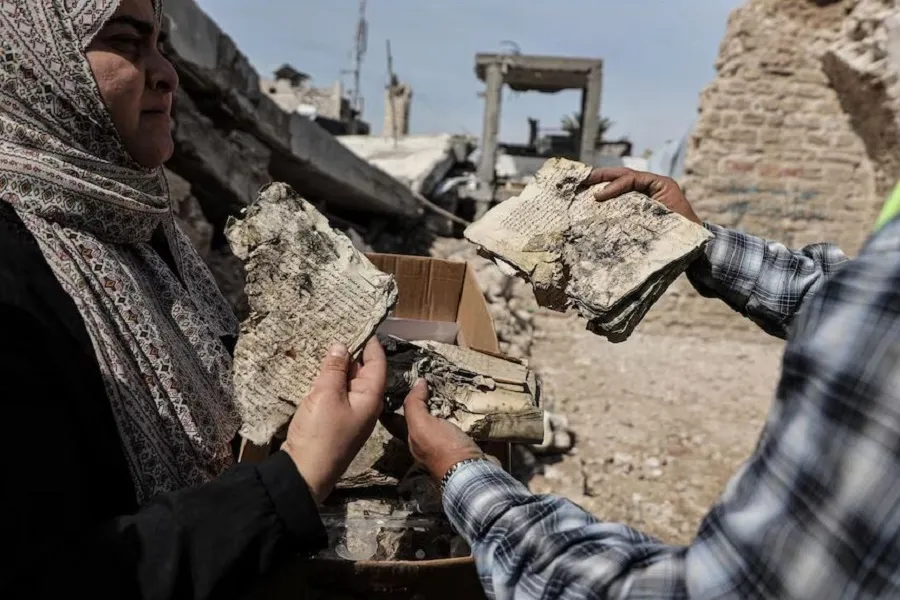 Efforts Grow in Gaza to Save Historic Books and Fragile Texts