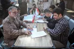 مراسم استقبال از پیکرهای 44 شهید تازه تفحص شده دوران دفاع مقدس در مرز بین المللی شلمچه برگزار شد