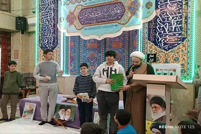 ترتیل‌خوانی قرآن در مسجد حسینی تبریز