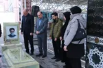 ادای احترام جهادگران دانشگاهی آذربایجان‌شرقی به مقام شامخ شهید آل هاشم و شهدای جنک رمضان