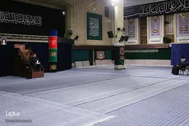 آخرین شب عزاداری حضرت اباعبدالله الحسین (ع) با حضور رهبر انقلاب اسلامی در حسینیه امام خمینی (ره)