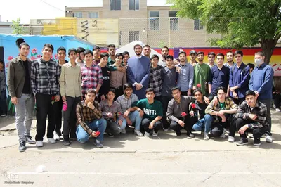 مراسم استقبال از خدام و پرچم رضوی در ملایر