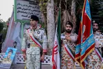 آئین وداع نیروهای مسلح شیراز با پیکر شهید عبدالله اسکندری