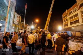 برپایی خیمیه عزای حسینیه کربلایی های مقیم مرکز