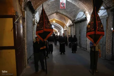 عزاداری اربعین حسینی در بزرگترین بازار مسقف جهان