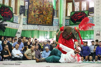 مراسم تعزیه خوانی وداع حضرت علی اکبر(ع)