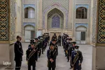 آیین تعویض پرچم گنبد آستان حضرت شاهچراغ (ع)‎‎