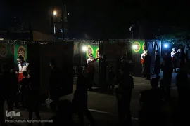مراسم عزاداری شب چهارم محرم در هیئت میثاق با شهدا در دانشگاه افسری امام علی(ع) تهران