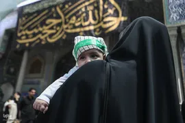 مراسم شیرخوارگان حسینی در حرم عبدالعظیم حسنی