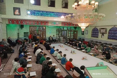 ترتیل‌خوانی قرآن در مسجد حسینی تبریز
