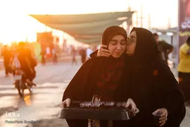 تردد شبانه زوار در مرز شلمچه