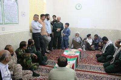مراسم وداع خانواده شهید محمد قائدی