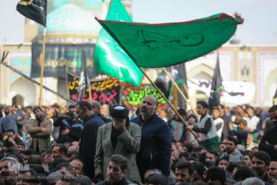 عزاداری شهادت امام رضا(ع) در حرم مطهر رضوی