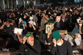 مراسم احیای نوزدهم ماه مبارک رمضان در آستان مطهر امامزاده سید جعفر محمد(ع) یزد