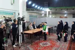 حضور پرشور مردم ملایر در پای صندوق های رأی‎
