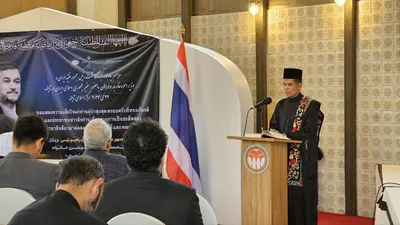 Gedenkzeremonien für den Präsidenten Irans in Thailand